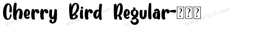 Cherry Bird Regular字体转换